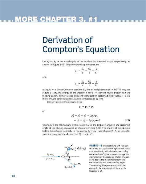 Compton Effect Derivation and Equation in Physics (PHY 101) - Studocu