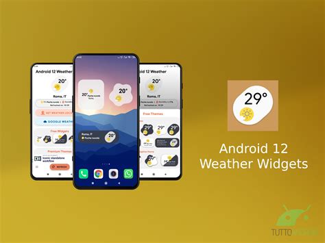 Android 12 Weather Widget 的图像结果