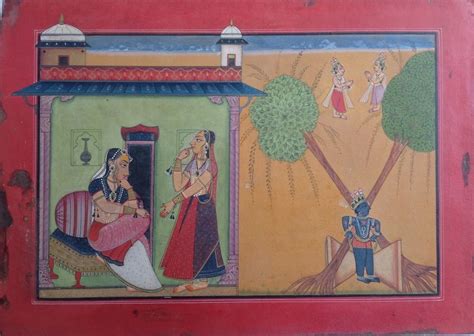 Buy Oriental Gempalace Exclusive Traditional & Vintage Basoli Painting ...