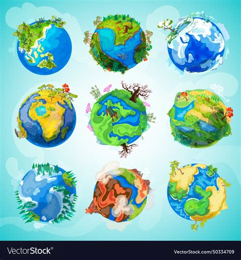 Colorful Earth Vector 的图像结果