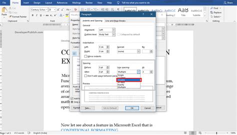 How to Double Line Space in Word 的图像结果