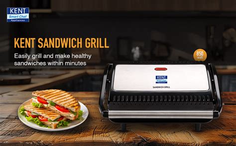 Buy KENT 16025 Sandwich Grill 700 W | Non-Toxic Ceramic Coating ...