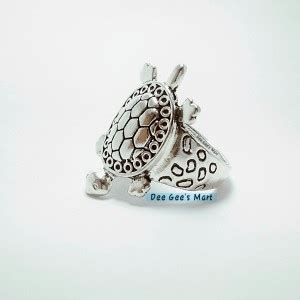 Dee Gee's mart Tortoise/Turtle Vastu Good Luck Ring0012 Alloy, Steel ...