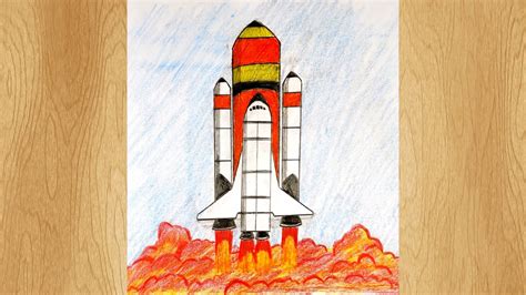 Nasa Rocket Ship Drawing