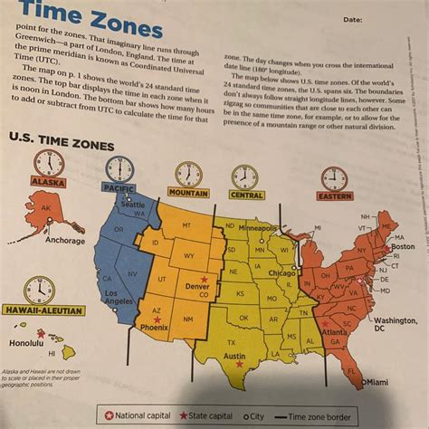 Base on this map 1.) Mexico City is in the same time zone as which labeled city in the U.S. ? 2 ...