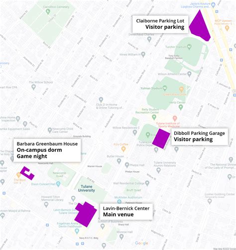 Tulane Map Of Campus