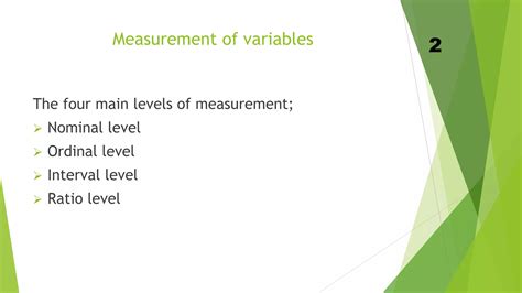 Measurement Of Variables In Research