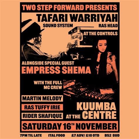 TAFARI WARRIYAH SOUND W/ EMPRESS SHEMA, Kuumba, Bristol, 16 November ...