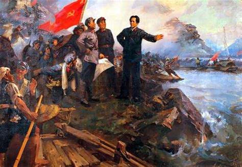 Mao Zedong and the Communist troops crossing the Chishui River | Kunst