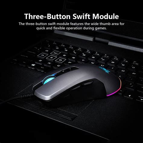 GTi Modular Gaming Mouse Ergonomic Wired Mice 5000DPI – UNIQKART