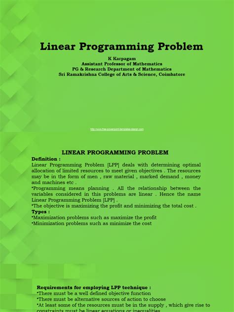 Linear Programming Problems 的图像结果