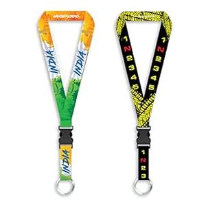 WANDERLOOMS Satin Printed Long Lanyard Biker Keychain Indian Vibes ...