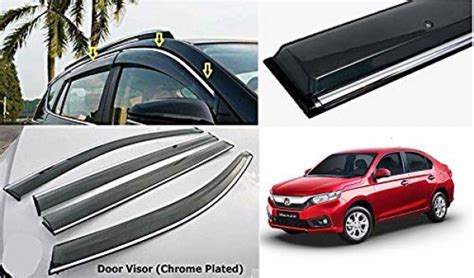 Alpine Premium Quality Door/Sun Rain Visor Guard for Amaze Type 3 With ...