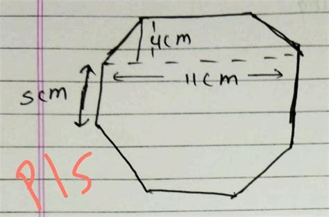 find the area of octagon - Brainly.in