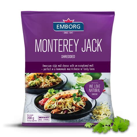 Natural Shredded Monterey Jack - Emborg