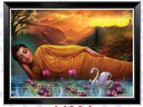 INSHOPFITTING Lord Buddha Blessings' Embossed Wall Art Painting ...