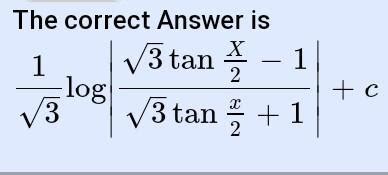 Integration of dx/(2cosx-1) - Brainly.in