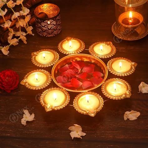 Buy LABHCART Metal Decorative Bowl Urli Table Accents - Gold Metal Swan ...