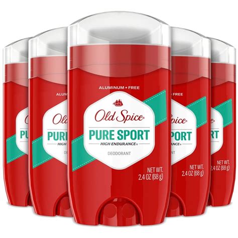 Old Spice Deodorant Pack of 5, 2.4 Ounce sticks, Long-Lasting Fresh ...