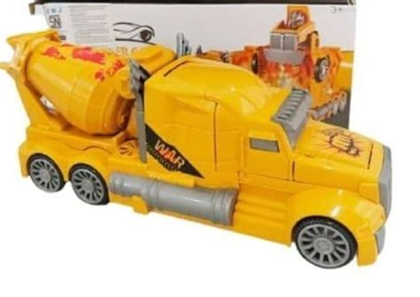 IndusBay® Battery Operated Robot to Truck Deformation Musical Mixer ...