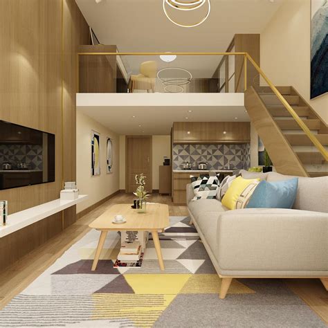 LOFT单身公寓设计效果|空间|室内设计|小小小波可 - 原创作品 - 站酷 (ZCOOL)