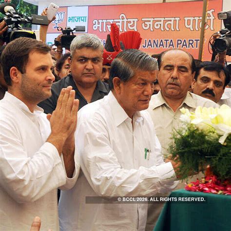 Congress Vice President Rahul Gandhi and harish rawat paying their last ...