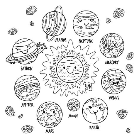 Solar System Coloring Pages 的图像结果