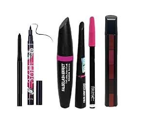 Buy OREAL GLOW Combo 3in1 Eyeliner, Mascara, Eyebrow Pencil, 5 Shades ...