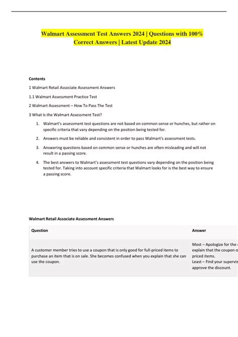 Image result for Walmart Associate Assessment Answers