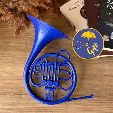 Unique Handmade Blue French Horn
