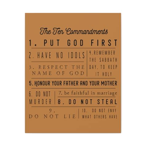 Scripture Walls Ten Commandments Exodus 20:2-17 Christian Wall Art ...