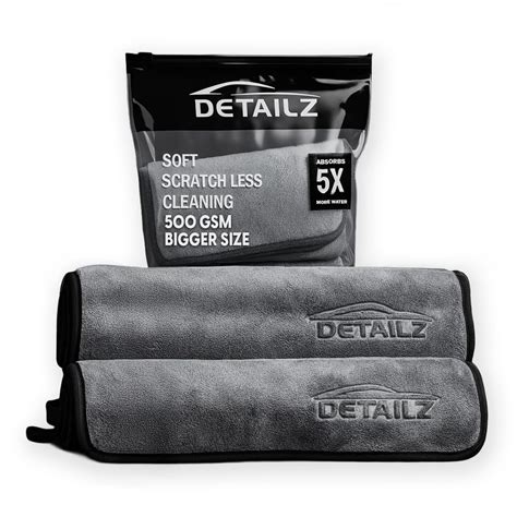 DETAILZ 500 GSM Microfiber Cleaning Cloth for Car, Bike & Home | Ultra ...