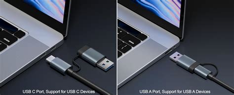 FEDUS 1gbps 2-in-1 Gigabit Type C to Ethernet Adapter, USB to LAN ...