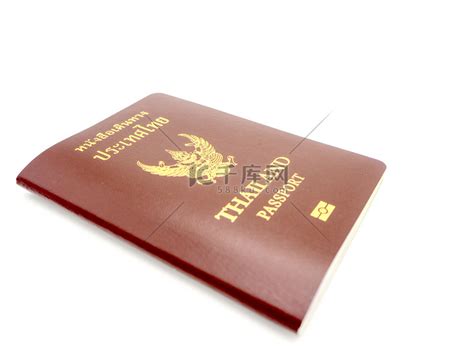泰国护照，有泰国钱准备在白色背景下旅行高清摄影大图-千库网