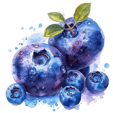Watercolor Juice Blueberry Clip Art, Watercolor, Hand Painted, Clip Art ...