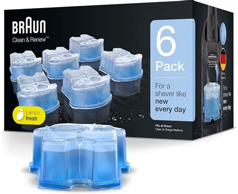 Braun Clean & Renew Refill Cartridges CCR, Replacement Shaver Cleaner ...