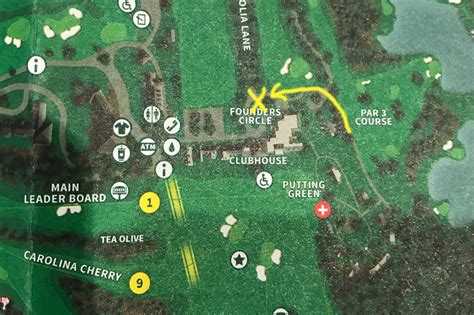Masters Golf Course Map 的图像结果