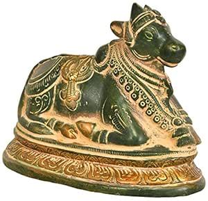 Buy Exotic India Nandi - The Bull of Shiva - Brass Statue Online at Low ...