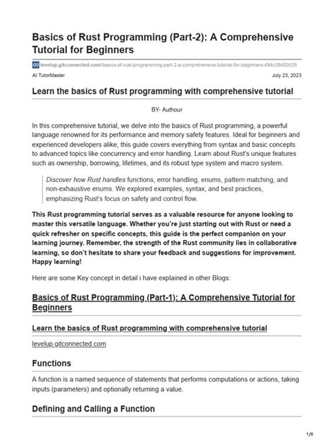 Image result for Beginners Rust Tutorial