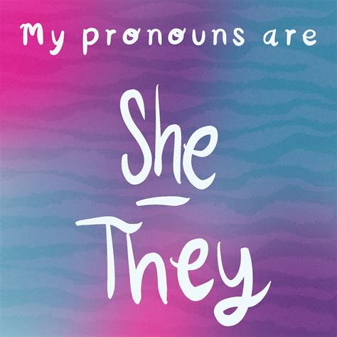 She/They Pronouns Poster