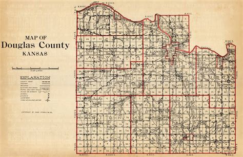 Map Of Douglas County Kansas - Printable Maps Online