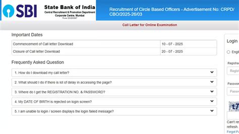 SBI CBO Admit Card 2025 released at bank.sbi: Check direct link here