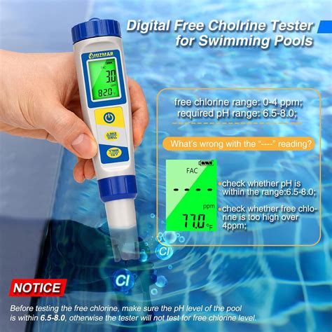 UIUZMAR Free Chlorine pH and Salt Tester for Pools and Spas India | Ubuy