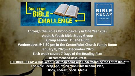 Through the Bible Chronologically in One Year 2025 Adult & Youth Bible ...