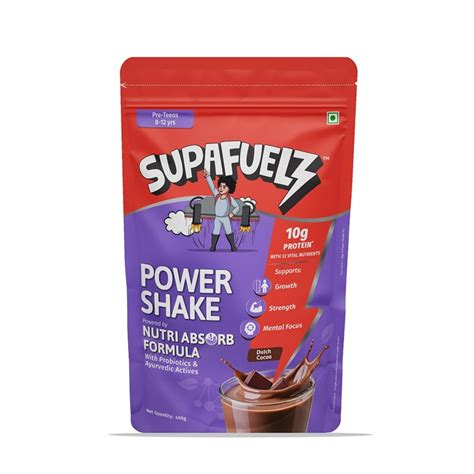 Supafuelz Power Shake for Tweens 8- 12 years (400 gm) - Cureka - Online ...