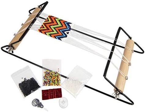 WILLOWDALE 25.2"H x 19.3"W Weaving Loom with Stand Wooden Multi-Craft ...