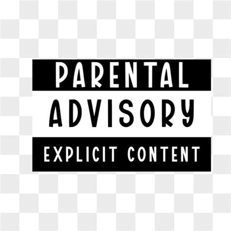 Parental Advisory PNG - Download Free & Premium Transparent Parental ...