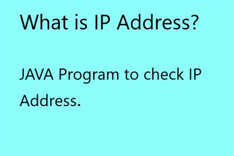 Image result for Java IP Address