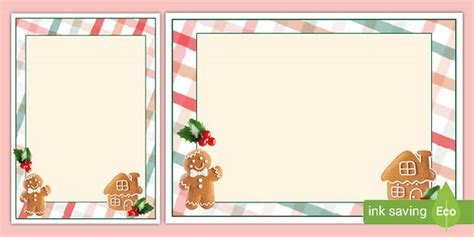 Gingerbread Christmas Themed Editable Poster (teacher made)