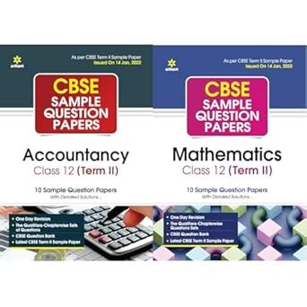 Arihant CBSE Term 2 Accountancy Class 12 Sample Question Papers (As per ...